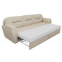 Прямой диван Бостон флок бежевый