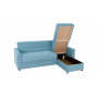 Диван угловой дельфин Виктория 2-1 голубой