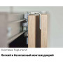 Шкаф-купе Прайм дуо Белый Глянец 140х57х230 Венге