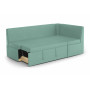 Кухонный угловой диван дельфин Орион мятный