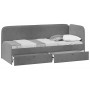 Кровать Молли с мягкой обивкой тип 1 МикроScandi Graphite 22