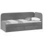 Кровать Молли с мягкой обивкой тип 1 МикроScandi Graphite 22