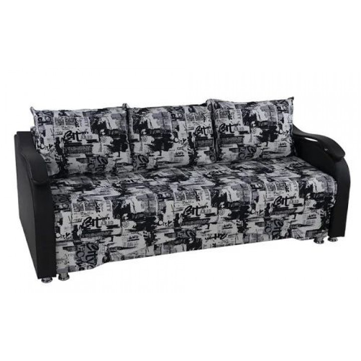 Диван еврокнижка Людовик-1 140х190 Черный