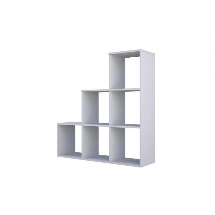 Стеллаж каскадный Polini home Smart 6 секций белый