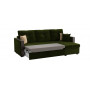Угловой диван Валенсия - Вельвет зеленый
