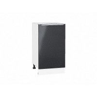Шкаф нижний с 1-ой дверцей Фьюжн Anthracite/Белый 816х450х480