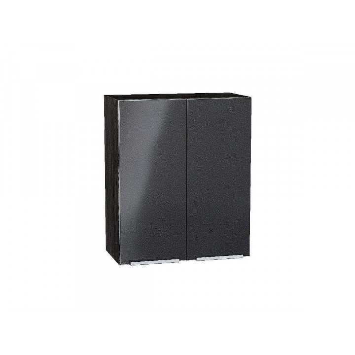 Шкаф верхний с 2-мя дверцами Фьюжн Anthracite/Венге 716х600х320