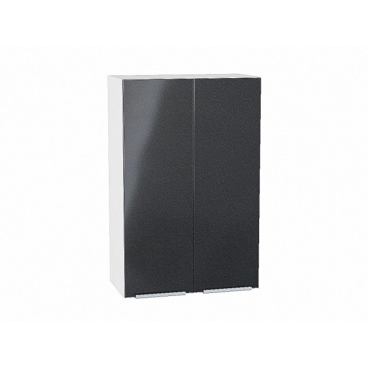 Шкаф верхний с 2-мя дверцами Фьюжн Anthracite/Белый 920х600х320