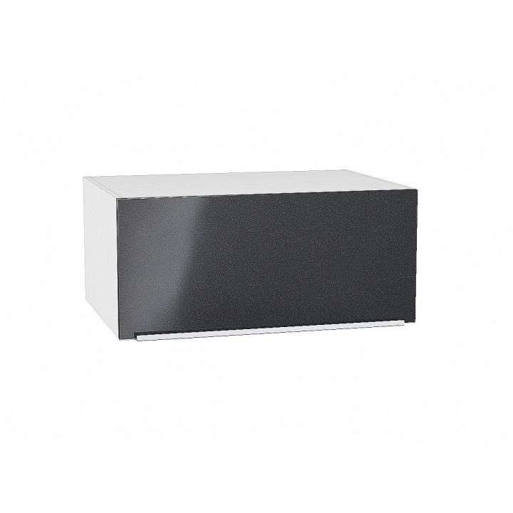 Шкаф верхний горизонтальный глубокий Фьюжн Anthracite/Белый 358х800х576